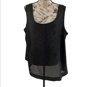 * Giorgio Fiorline women’s plus 1X sheer tank top